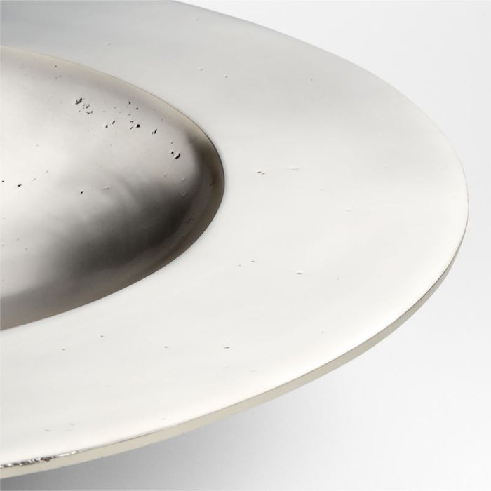 Lustre Large Silver Metal Centerpiece Bowl 20" by Athena Calderone