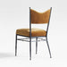 Rodin Ochre Velvet Dining Chair by Athena Calderone