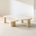 Sassolino Concrete and Burl Wood Coffee Table by Athena Calderone