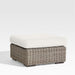 Abaco All-Weather Wicker Outdoor Ottoman with Canvas Natural Sunbrella ® Cushion