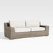 Abaco 83" Resin Wicker Outdoor Sofa with Canvas Natural Sunbrella ® Cushions