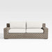 Abaco 83" Resin Wicker Outdoor Sofa with Canvas Natural Sunbrella ® Cushions