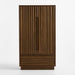 Ada 40" Fumed Oak Closed Storage Cabinet