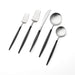 Aero Black 5-Piece Flatware Place Setting