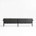 Alfresco 108" Metal Outdoor Sectional Sofa with Silver Sunbrella® Cushions