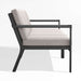 Alfresco 108" Metal Outdoor Sectional Sofa with Silver Sunbrella® Cushions