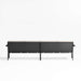 Alfresco 108" Metal Outdoor Sectional Sofa with Silver Sunbrella® Cushions