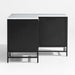 Alfresco Black Corner Outdoor Kitchen Cabinet Set
