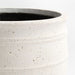 Kina 20.08" x 14.57" White Indoor/Outdoor Fiberstone Planter