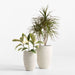 Kina 15.75" x 11.61" White Indoor/Outdoor Fiberstone Planter