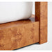 Ambrose Mappa Burl Wood King Canopy Bed
