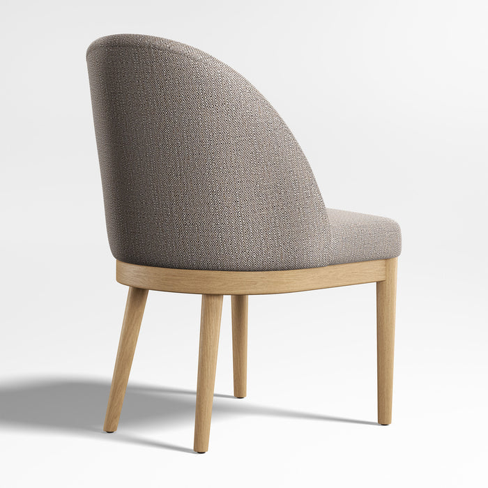 Ana Grey Natural Wood Dining Chair