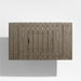 Andorra 61" Weathered Grey Wood Outdoor Coffee Table with Drink Bin