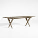 Andorra 91"-112" Weathered Grey Wood Outdoor Extendable Dining Table