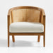 Ankara Natural Cane Chair with Ivory Cushion