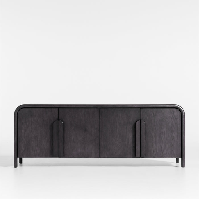 Annie 72" Charcoal Brown Storage Media Credenza by Leanne Ford