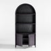 Annie 38" Charcoal Brown Wood Storage Bookcase with Shelves by Leanne Ford