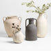 Antiguo White Terracotta Vase 8"