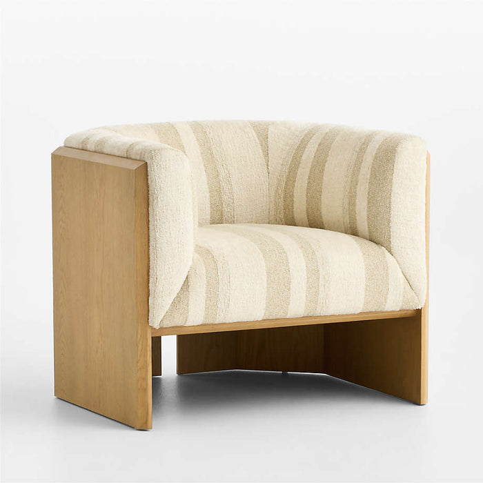 Anvers Striped Accent Chair