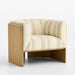 Anvers Striped Accent Chair