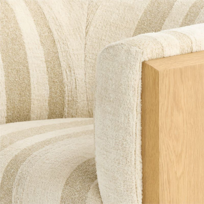 Anvers Striped Accent Chair