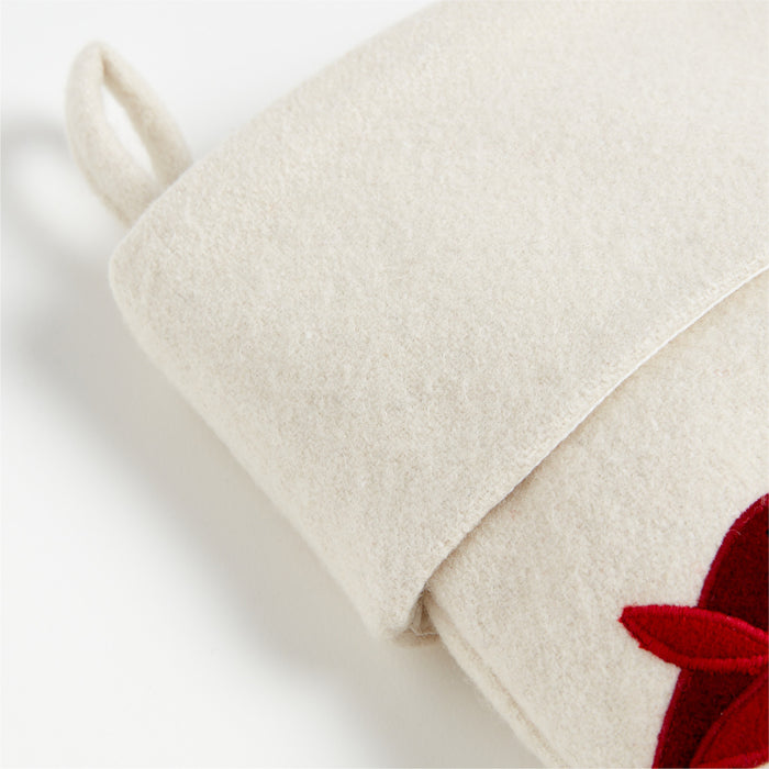 Arctic Friend Reindeer Christmas Stocking by Joan Anderson