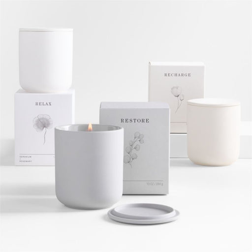 Restore Aromatherapeutic 1-Wick Scented Candle - Hinoki + Eucalyptus