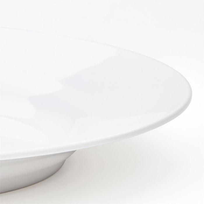 Aspen Rimmed Melamine Dinner Plate