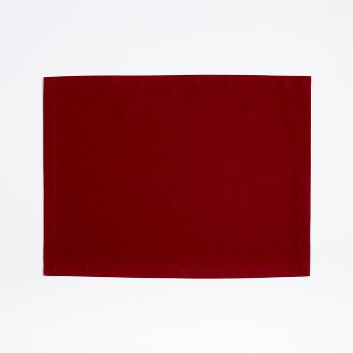 Aspen Organic Garnet Red Placemat