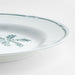 Aspen Rimmed Green Palm Outdoor Melamine Dinner Plate