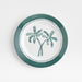 Aspen Rimmed Green Palm Outdoor Melamine Salad Plate