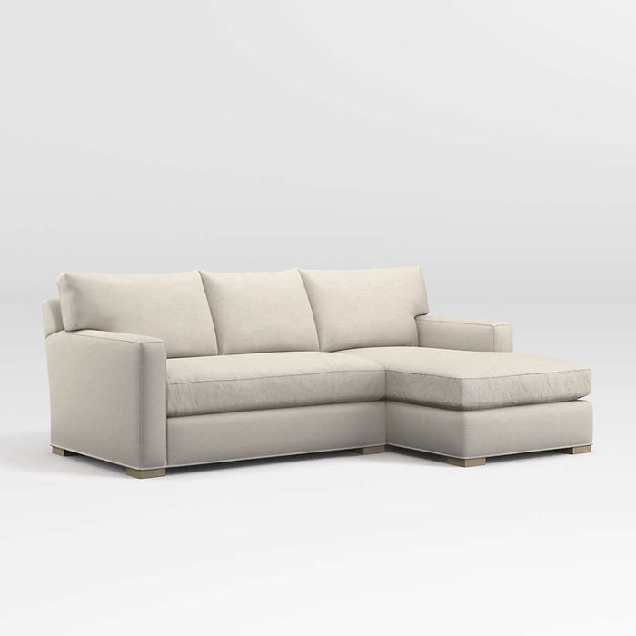 Axis 2-Piece Bench Sectional Sofa with Chaise Lounge
