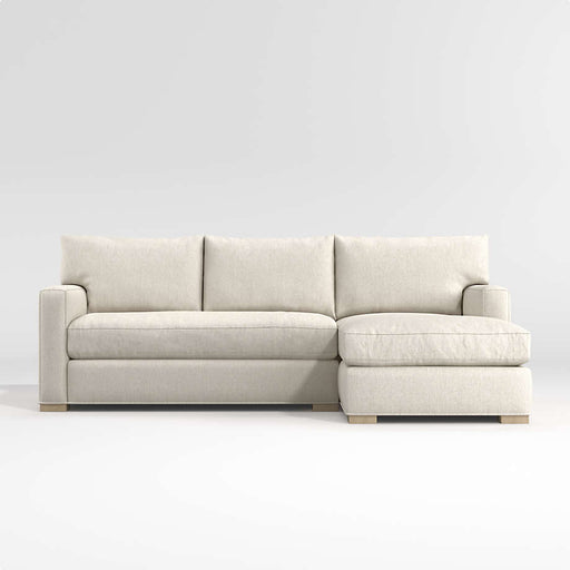 Axis 2-Piece Bench Sectional Sofa with Chaise Lounge