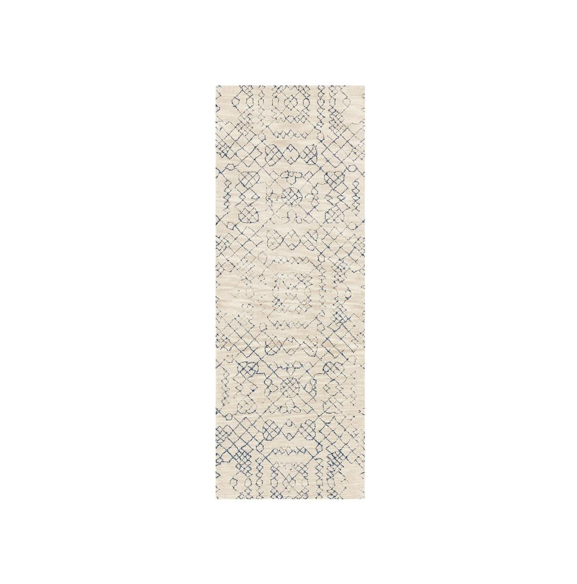 Azulejo Neutral Moroccan Style Rug Runner 2.5'x7' Crate and Barrel Philippines