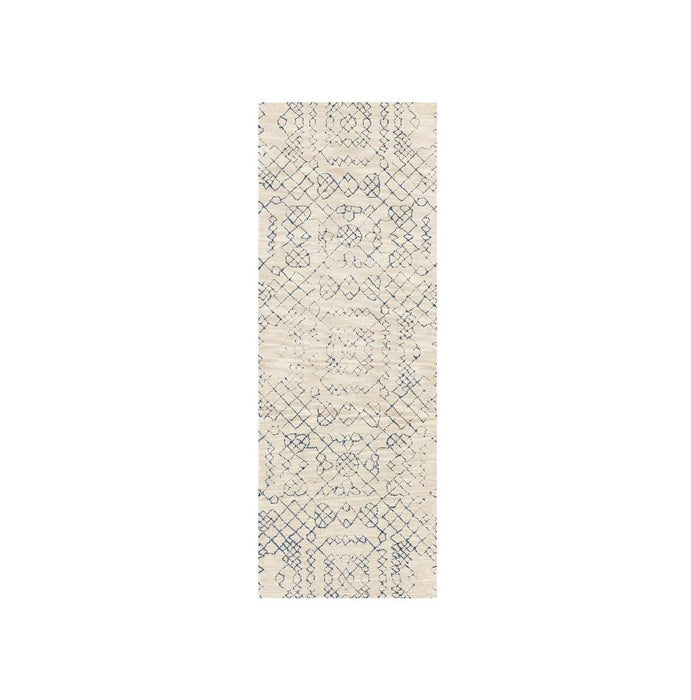 Azulejo Neutral Moroccan Style Rug Runner 2.5'x7'