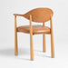 Isle Leather and Wood Dining Chair by Brigette Romanek