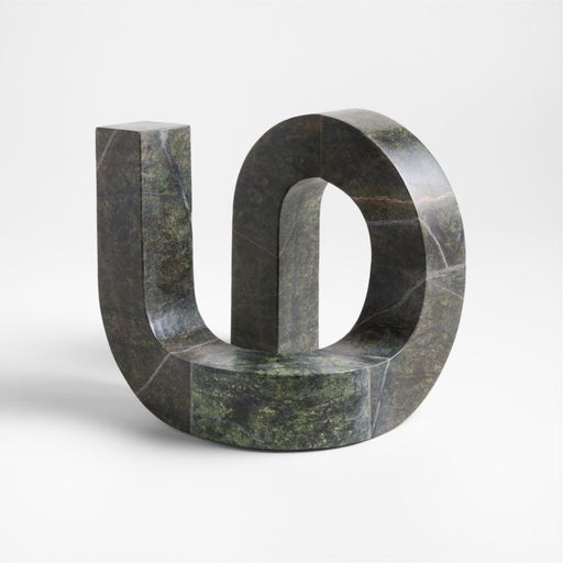 Lucy Green Marble Decorative Sculpture by Brigette Romanek