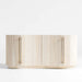 Coastline 72" Oak Wood Fluted Credenza by Brigette Romanek