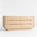 Venice Leather and Oak Wood 6-Drawer Dresser by Brigette Romanek