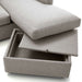 Barrett II 91" Reversible Storage Chaise Lounge Queen Sleeper Sectional Sofa