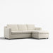 Barrett II 91" Reversible Storage Chaise Lounge Queen Sleeper Sectional Sofa