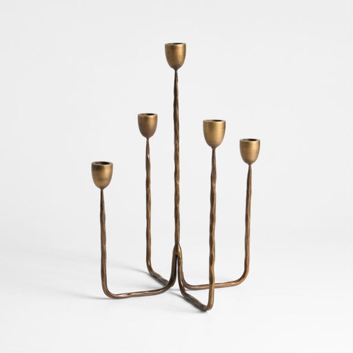 Barteau Large Brass Taper Candle Holder 11"