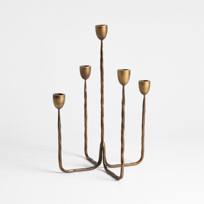 Barteau Large Brass Taper Candle Holder 11"