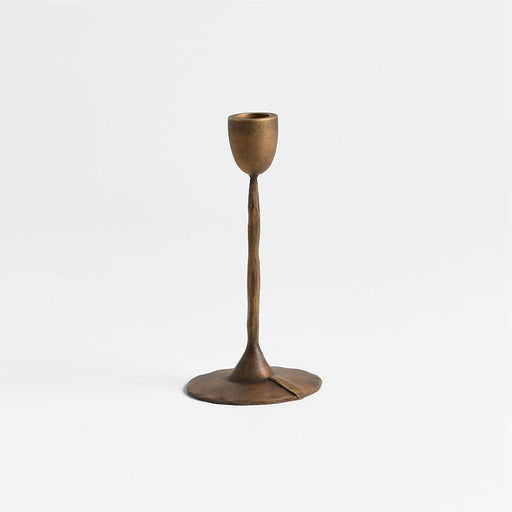 Barteau Small Brass Taper Candle Holder 7"