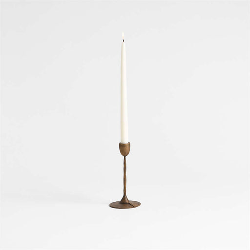 Barteau Small Brass Taper Candle Holder 7"