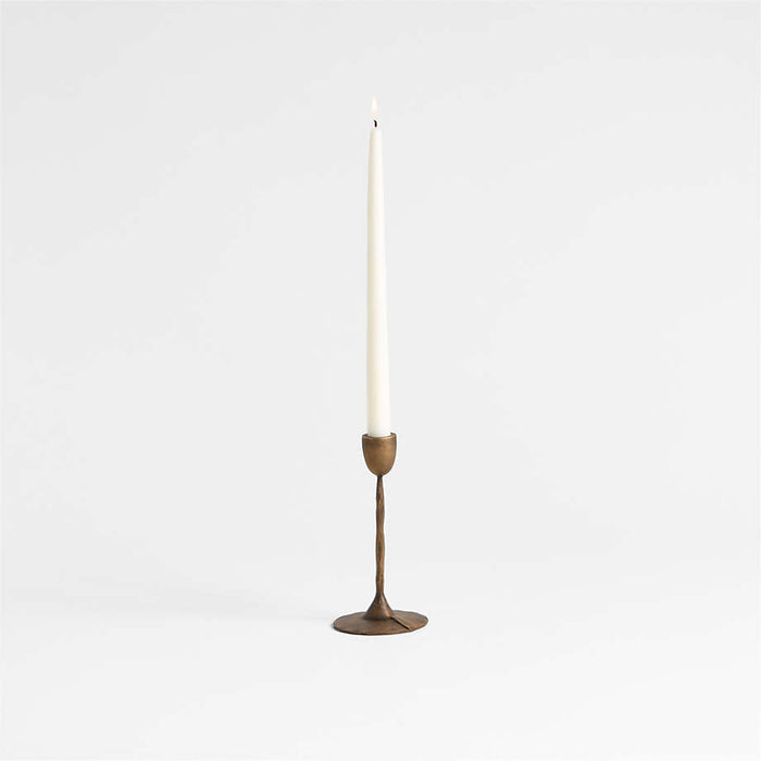 Barteau Small Brass Taper Candle Holder 7"