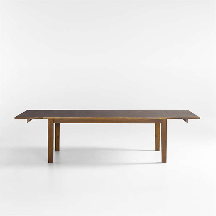 Basque 82"-118" Honey Solid Wood Extendable Dining Table