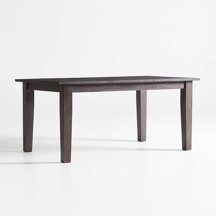 Basque 65" Charcoal Grey Wood Rectangular Dining Table