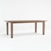 Basque 82"-118" Weathered Light Brown Solid Wood Extendable Dining Table