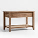 Basque 56" Light Brown Solid Wood Kitchen Island with Storage